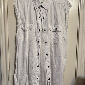 Harley Davidson Shirt Motorcycles Biker White Sleeveless Big Eagle Men SZ 2xl